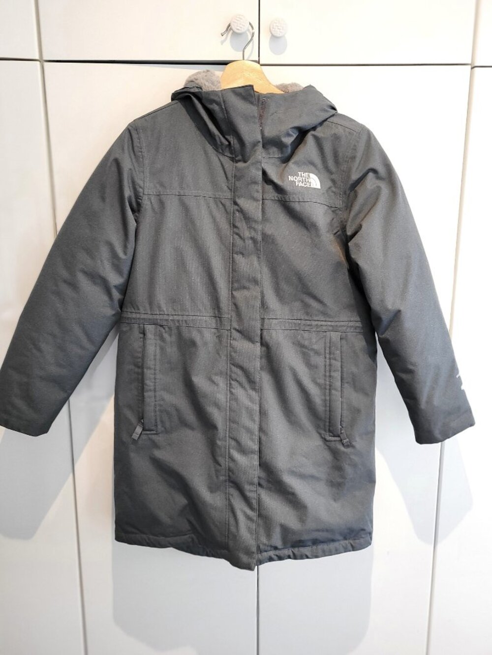 The North Face Down Fill 600 Girls Coat Grey Size L (14-16)